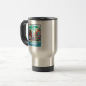 Mug De Voyage Ligne aérienne Retro Leipzig (Devant gauche)