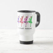 Mug De Voyage Ligne de danse highland (Devant droit)