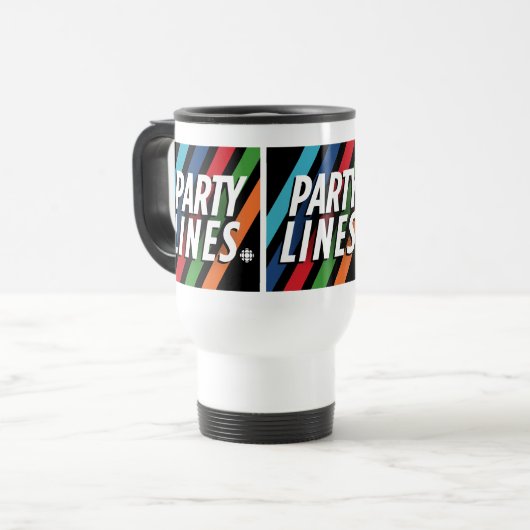Mug De Voyage Lignes de partie CBC (Devant gauche)