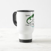 Mug De Voyage L'iguane vont sur une croisière (Devant gauche)