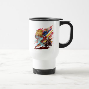 Mug De Voyage Ligue de Justice Badge Superman, Flash et Batman