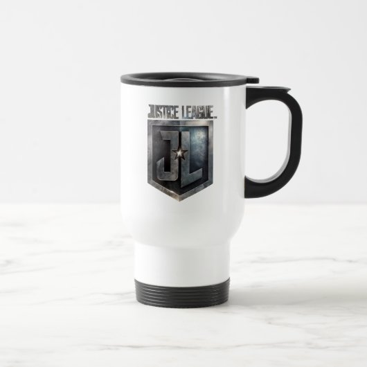 Mug De Voyage Ligue de Justice | Bouclier JL métallique (Droite)