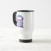 Mug De Voyage Ligue de Justice | Justice League City Silhouette (Devant gauche)