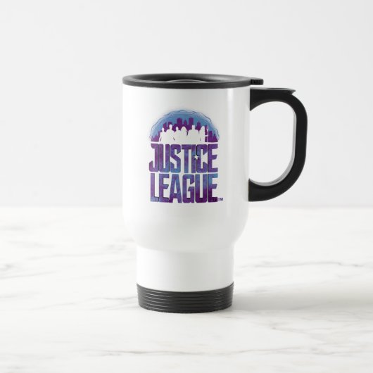 Mug De Voyage Ligue de Justice | Justice League City Silhouette (Droite)