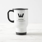 Mug De Voyage Ligue de Justice | Logo Wayne Aerospace (Gauche)