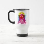 Mug De Voyage Ligue de Justice | Retro Group & Logo Pop Art (Gauche)