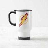 Mug De Voyage Ligue de Justice | Symbole Flash brosse et demi-to (Gauche)