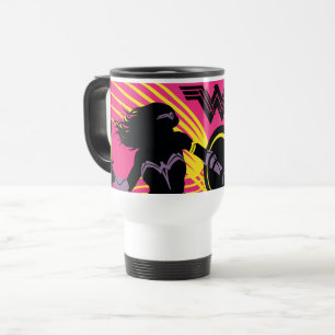 Mug De Voyage Ligue de Justice   Wonder Woman Icon Silhouette