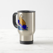 Mug De Voyage L'imbécile le morse va surfer (Devant gauche)