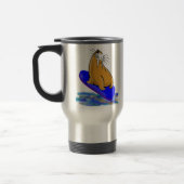 Mug De Voyage L'imbécile le morse va surfer (Gauche)