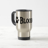 Mug De Voyage Limier (style de pirate avec le pawprint) (Devant gauche)