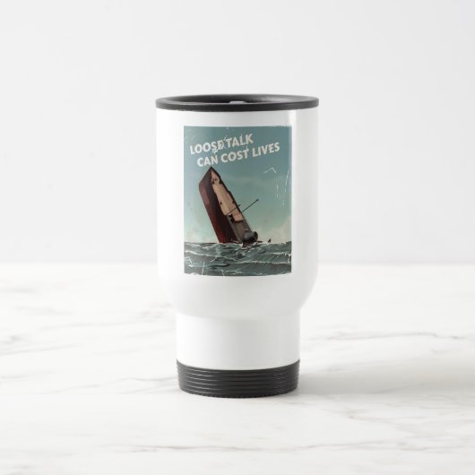 Mug De Voyage L'imprudence coûte des vies Affiche de la Seconde  (Centre)