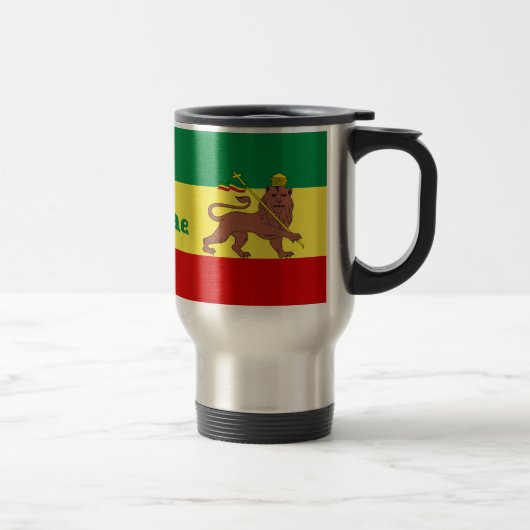 Mug De Voyage Lion de reggae de Rasta de Judah (Droit)