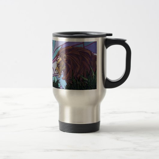 Mug De Voyage Lion et petits (Droit)