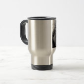 Mug De Voyage Lion noir blanc (Devant gauche)