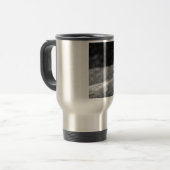 Mug De Voyage Lion noir et blanc - Animal sauvage (Devant gauche)