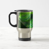 Mug De Voyage Liquide Abstrait de feuilles vertes (Gauche)