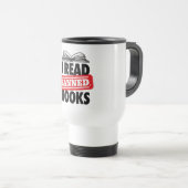 Mug De Voyage Lire Livres Interdits Voyage Musique (Devant droit)