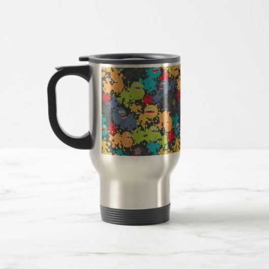 Mug De Voyage Little cute funny monsters (Gauche)