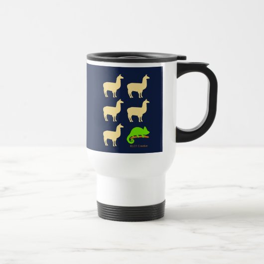 Mug De Voyage Llama Llama Llama Llama Chameleon (Droite)
