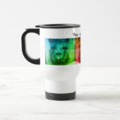 Mug De Voyage Llama noire intense drôle animal (Gauche)