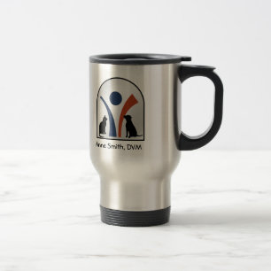 Mug De Voyage Logo animal vétérinaire fait sur commande avec le