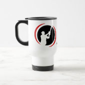 Mug De Voyage Logo de base-ball noir rouge (Gauche)
