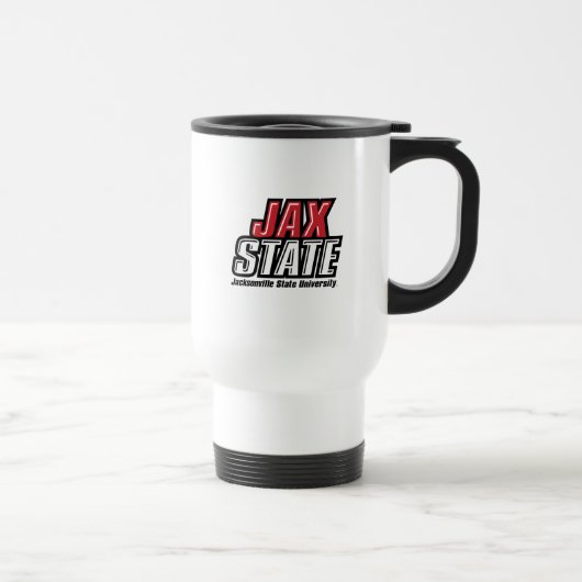 Mug De Voyage Logo d'état de Jacksonville State University JAX S (Droite)