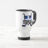 Mug De Voyage Logo du drapeau du hockey du Québec (Devant droit)