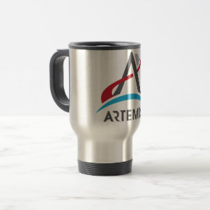 Mug De Voyage Logo du programme Artémis de la NASA Mars 2024 Ast