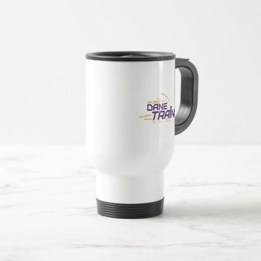 Mug De Voyage Logo du train UAlbany Dane (Devant droit)