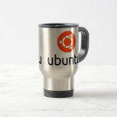 Mug De Voyage Logo d'Ubuntu Linux (Devant droit)