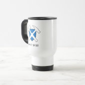 Mug De Voyage Logo marteau avec drapeau d'Ecosse "Geology Rocks" (Devant gauche)