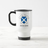 Mug De Voyage Logo marteau avec drapeau d'Ecosse "Geology Rocks" (Gauche)