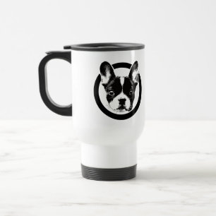 Mug De Voyage Logo mignon de bouledogue français