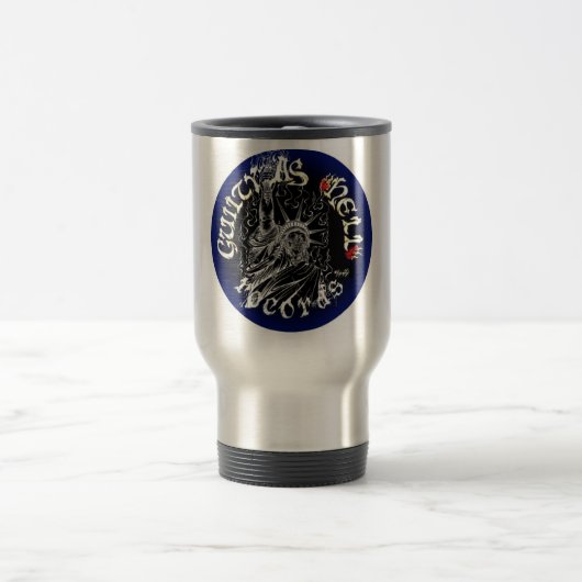 Mug De Voyage Logo noir et bleu (Centre)