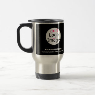 Mug De Voyage Logo personnalisé professionnel tendance noir
