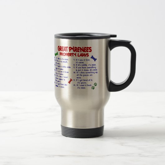 Mug De Voyage Lois 2 de propriété de GRANDS PYRÉNÉES (Droit)
