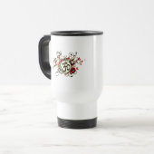 Mug De Voyage L'OM floral bouddhiste (Devant gauche)