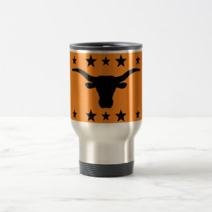 Mug De Voyage Longhorn Steer Silhouette