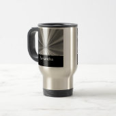 Mug De Voyage look argent et noir (Devant gauche)