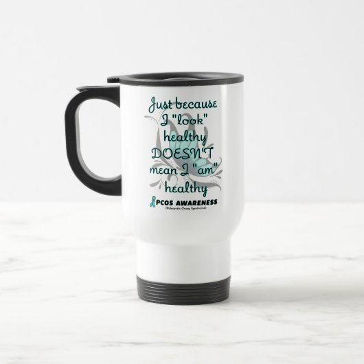 Mug De Voyage "Look" sain/papillon...PCOS (Gauche)