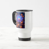 Mug De Voyage Lotus bleu clair et violet (Devant gauche)