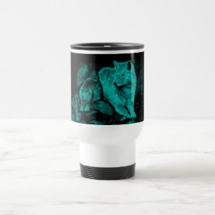 Mug De Voyage Loup et corbeau dans la nuit