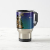 Mug De Voyage Loup et lune (Devant droit)