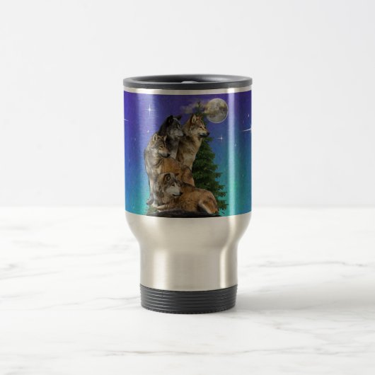 Mug De Voyage Loup et lune (Centre)