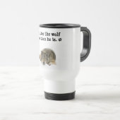 Mug De Voyage Loup Gris (Devant droit)
