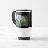 Mug De Voyage Loup gris blanc Faune animal Photo (Devant gauche)