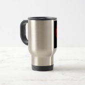 Mug De Voyage Loup, lune et ciel rouge (Devant gauche)