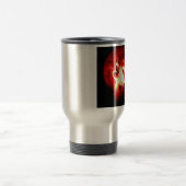 Mug De Voyage Loup, lune et ciel rouge (Centre)